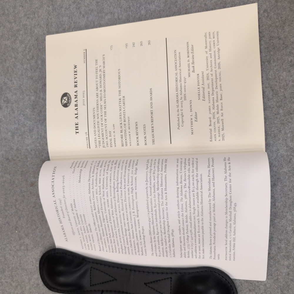 The Alabama Review Vol 78 No 3‎ July 2025 Journal of Alabama History Softcover - Picture 2 of 2